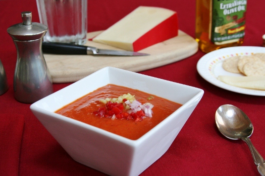Roasted Tomato and Red Pepper Gazpacho – Fran's Favs
