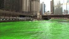 Chicago River dyed green